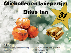 Oliebollen en kniepertjes verkoop